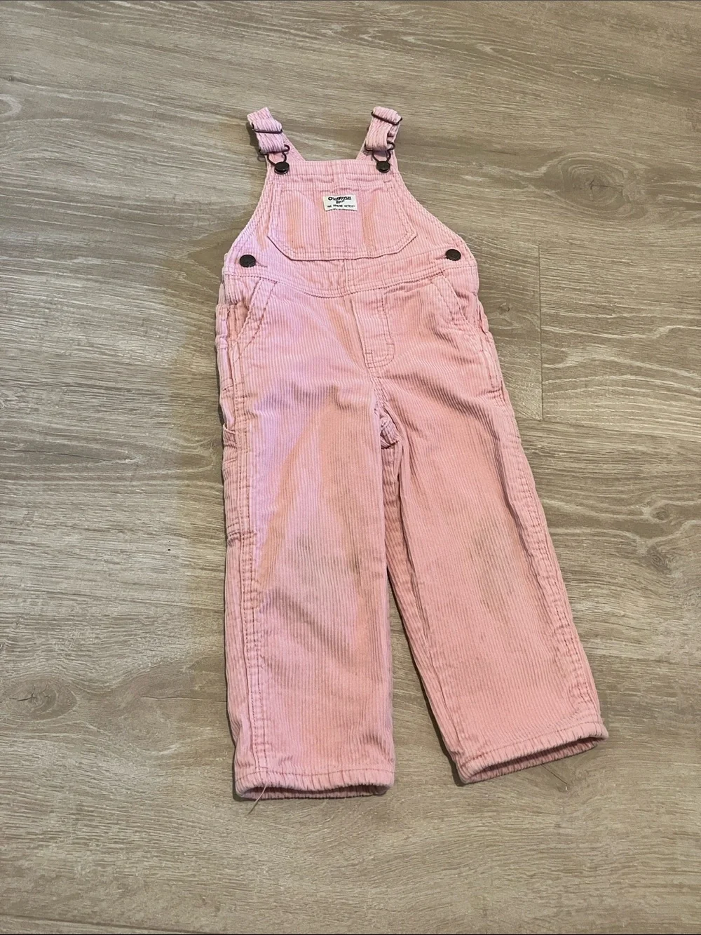 OshKosh B'gosh Light Pink Corduroy Kids Overalls